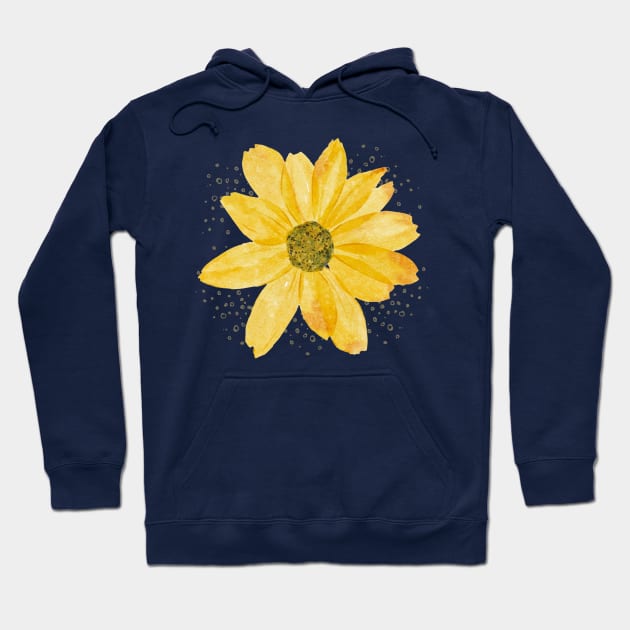 Yellow flower Hoodie by Nano-none